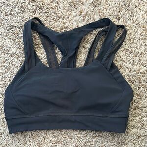 Lululemon Black Sports Bra with Racerback Design